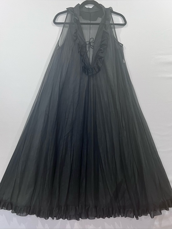 Other - Vintage Black Sheer Slip Dress Nightgown, Sz S